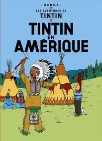 Affisch - Tintin an Amerique