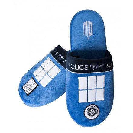 Doctor Who Tardis Mule Slippers