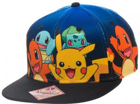 Cap: Pokemon - Original Starter Gradient Snapback Cap: Pokemon - Original Starter Gradient Snapback