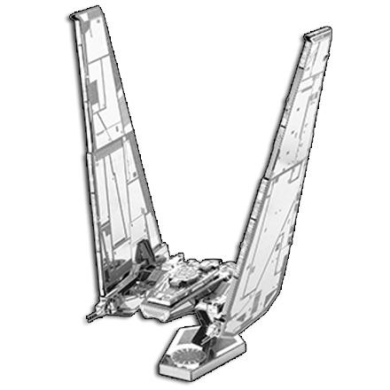Kylo Ren's Command Shuttle Metal Model Kit (Metal Earth)
