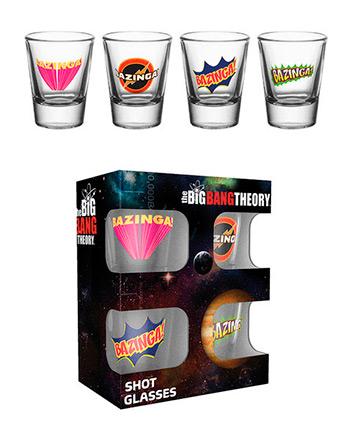 Shotglass 4-Pack Bazinga