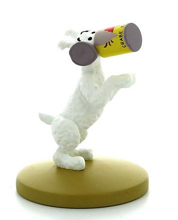 Figur 12 cm resin Milou med krabburk