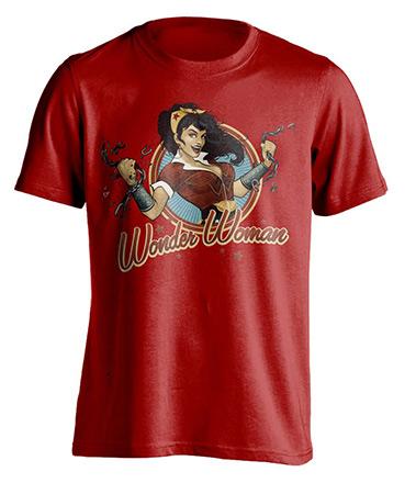 DC Comics Bombshells Wonder Woman Ladies T-Shirt