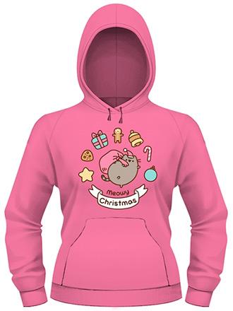 Meowy Christmas Hoodie Ladies