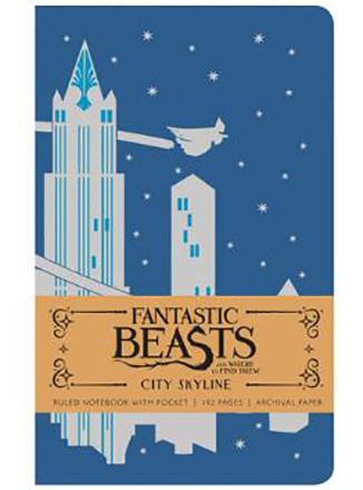 Fantastic Beasts City Skyline Ruled Journal