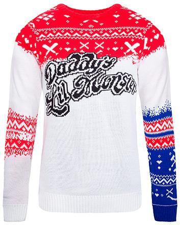 Suicide Squad Harley Quinn Knitted Christmas Sweater