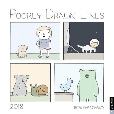 Poorly Drawn Lines 2018 Wall Calendar