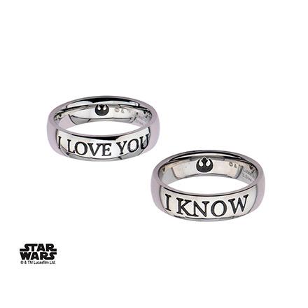 I love you/I know Couple Ring Set