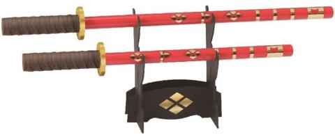 Japanese Sword Pencil Set Red TS