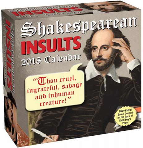 Shakespearean Insults 2018 Day-to-Day Calendar