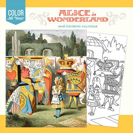 Alice in Wonderland 2018 Coloring Calendar
