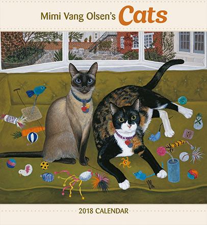 Mimi Vang Olsens Cats 2018 Wall Calendar