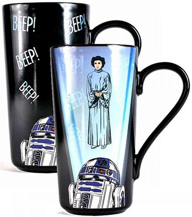 Heat Change Latte-Macchiato Mug R2-D2 & Leia