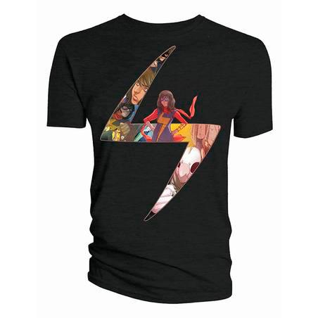 Ms Marvel Logo Women's Fitted T-Shirt