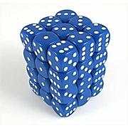 Opaque Blue with White Dice Block (36 d6)