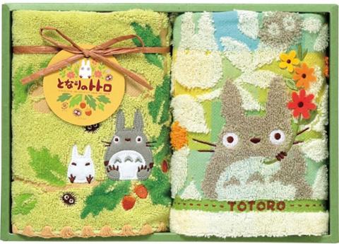 Handdukar 2-pack: Totoro and trees