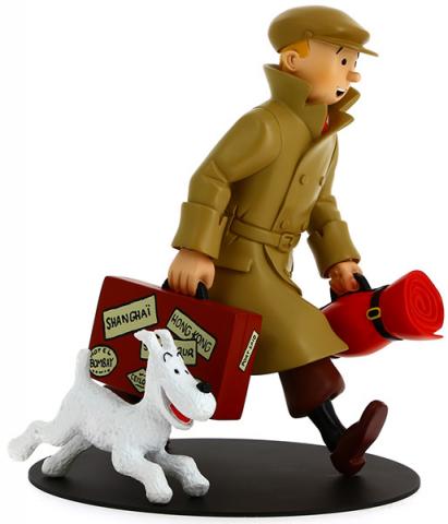 Samlarfigur - Tintin & Milou anländer