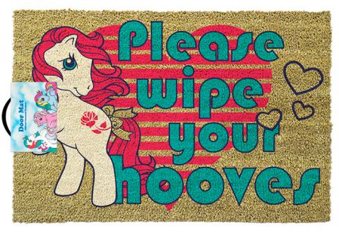 My Little Pony Retro Please Wipe Your Hooves Doormat