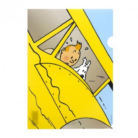 Plastmapp - Tintin och Milou störtar