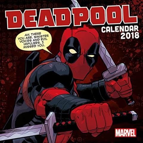 Deadpool 2018 Wall Calendar