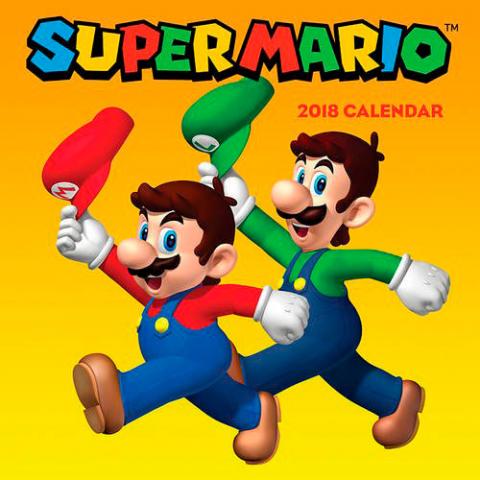 Super Mario Bros 2018 Wall Calendar