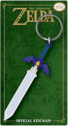 Legend of Zelda Master Sword Rubber Keychain