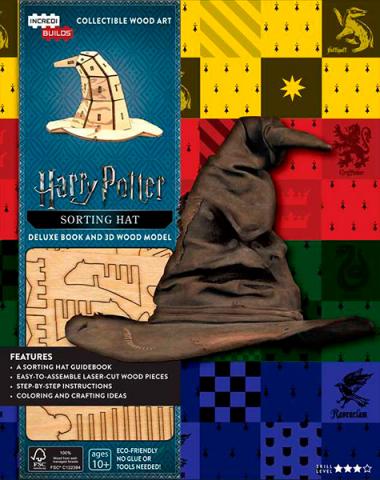 IncrediBuilds: Harry Potter: Sorting Hat book and model