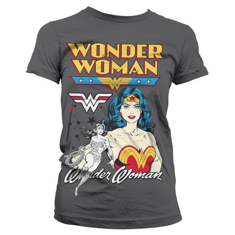 Posing Wonder Woman Girly Tee