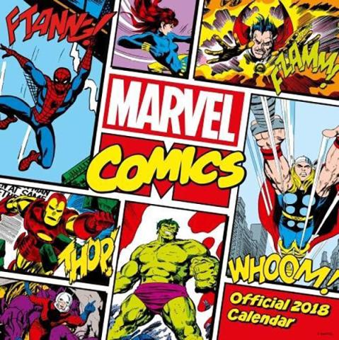 Marvel Retro Classic 2018 Wall Calendar