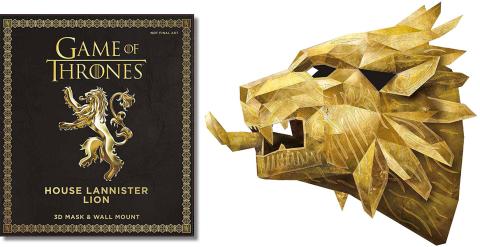House Lannister Lion 3D Mask & Wall Mount