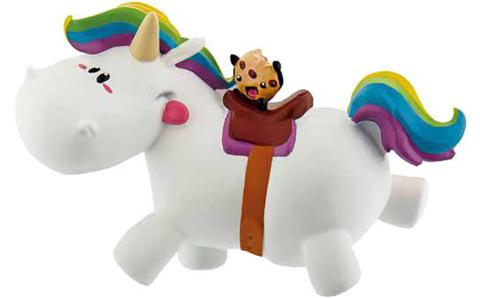 Pummel Chubby Unicorn Riding Figure