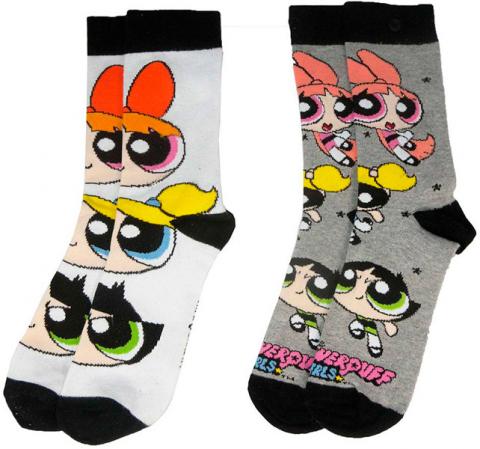 Powerpuff Girls Ladies Socks 2-Pack