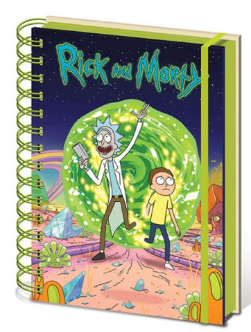 Rick and Morty Portal A5 Wiro Notebook