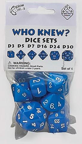 Blue (d3, d5, d7, d16, d24, d30) Set