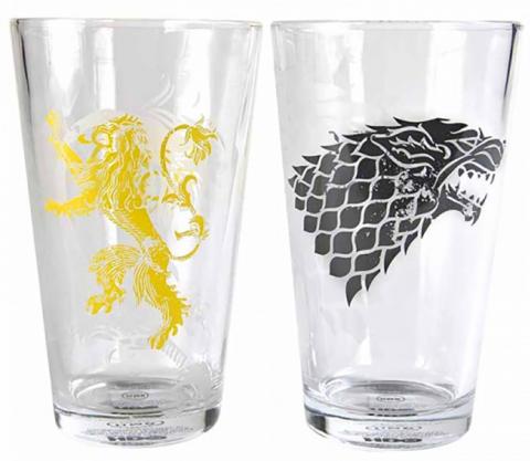 Large Glasses (Set of 2): Stark & Lannister