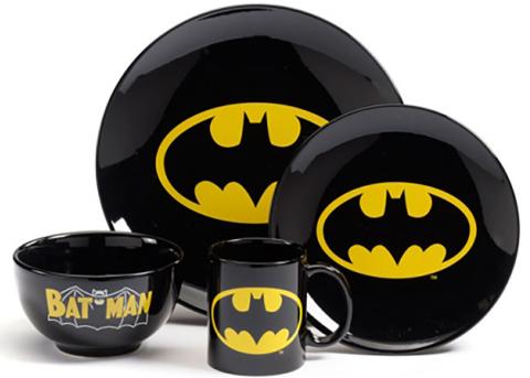 Batman 4 Piece Dinner Set: Logo