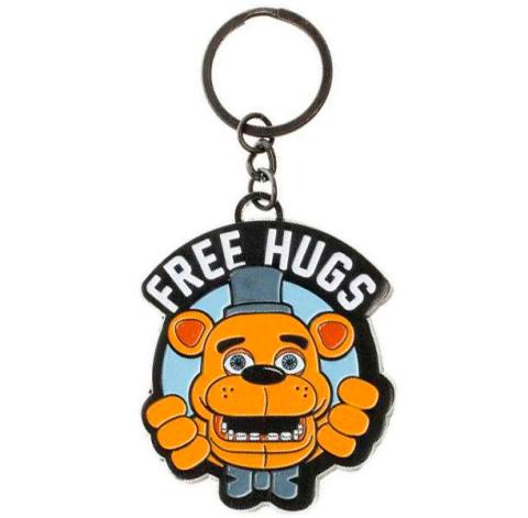 Five Nights at Freddy's Metal Keychain Free Hugs