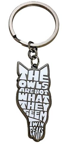 Twin Peaks Owl Enamel Keychain