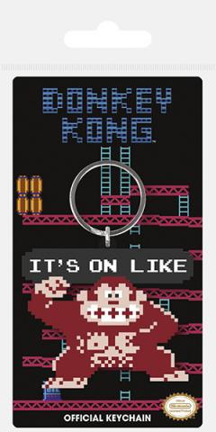 Donkey Kong Rubber Keychain It's On Like 6 cm