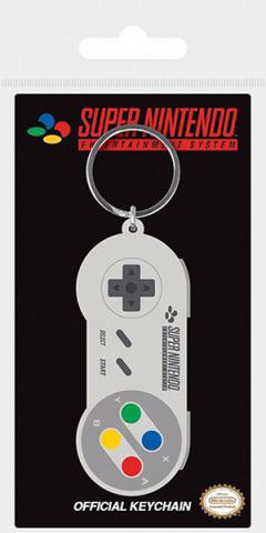 Super Nintendo Rubber Keychain SNES Controller 6 cm