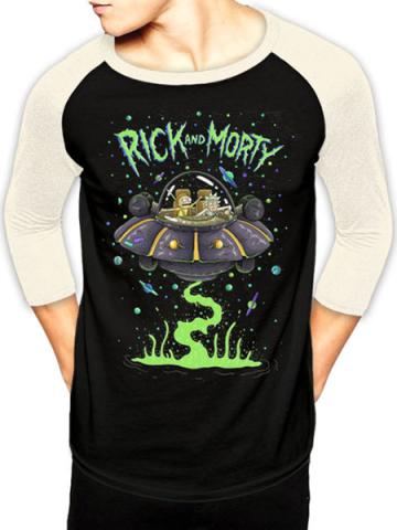 Rick and Morty Spaceship Baseball Shirt