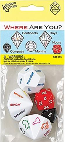 Where Are You? Dice Set