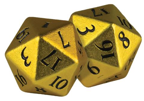 D20 Dice Set (2d20) - Yellow