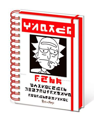 Rick and Morty Wanted A5 Wiro Notebook