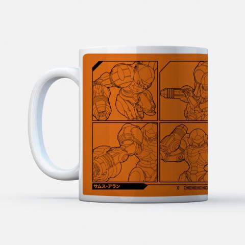 Metroid Power Suit Instructional Mug