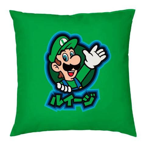 Super Mario Pillow Luigi Kanji