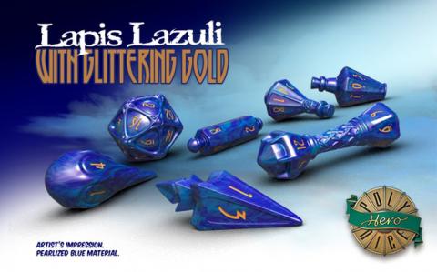 Lapis Lazuli with Glittering Gold