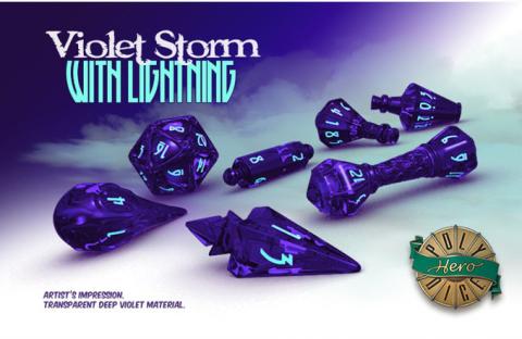 Violet Storm with Lightning