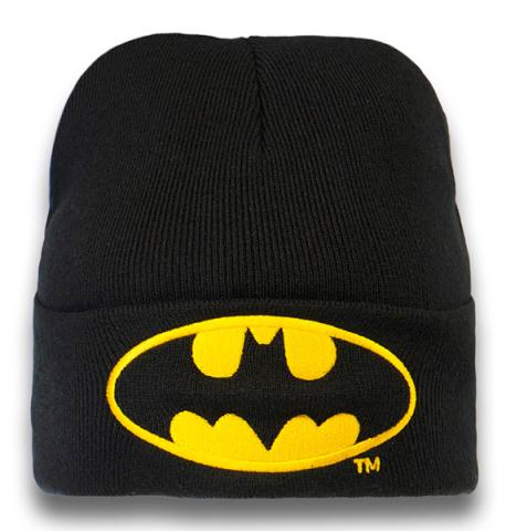 Batman Knitted Beanie Embroidered Logo