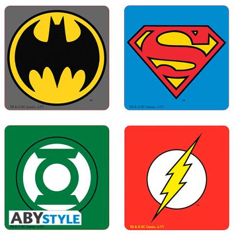 DC Comics Logos Coasters Set